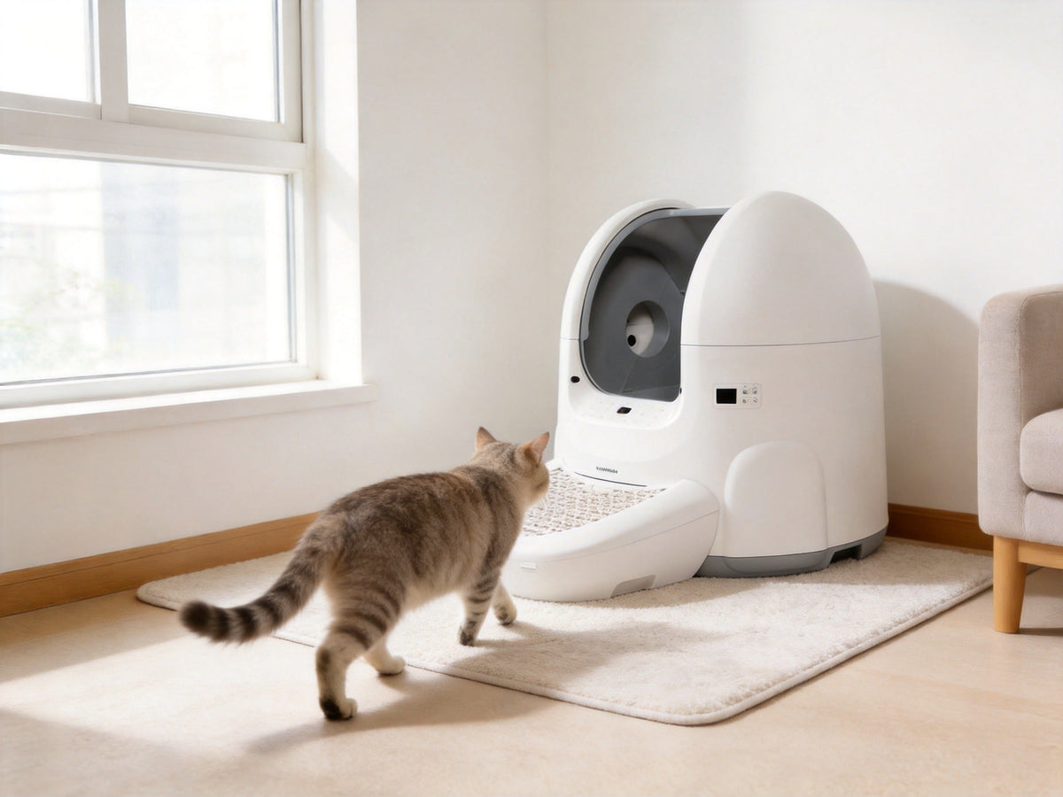 How to choose an automatic cat litter box: safety sensors and odor control