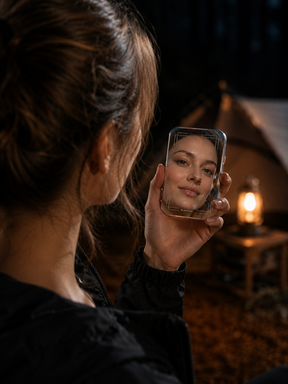 TITANSHIELD Mirror Edition, mirrored body with a black and pink Bow design | grantclassic