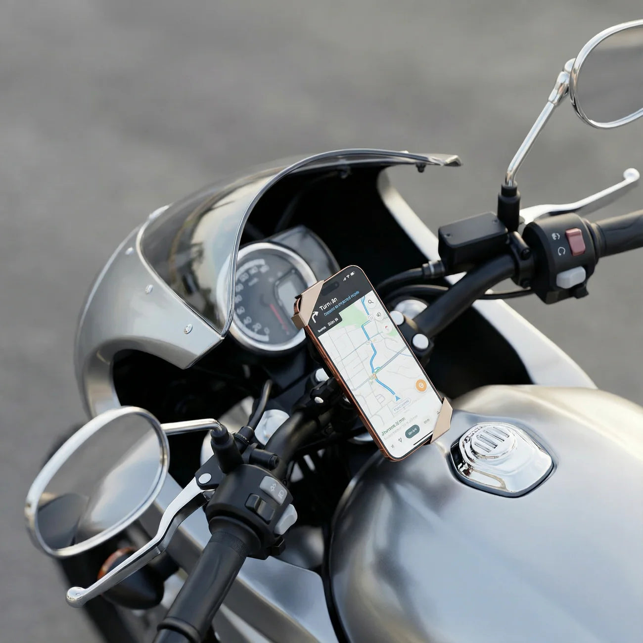 Dualfind Pro Motorcycle Phone Mount · Tracking Edition