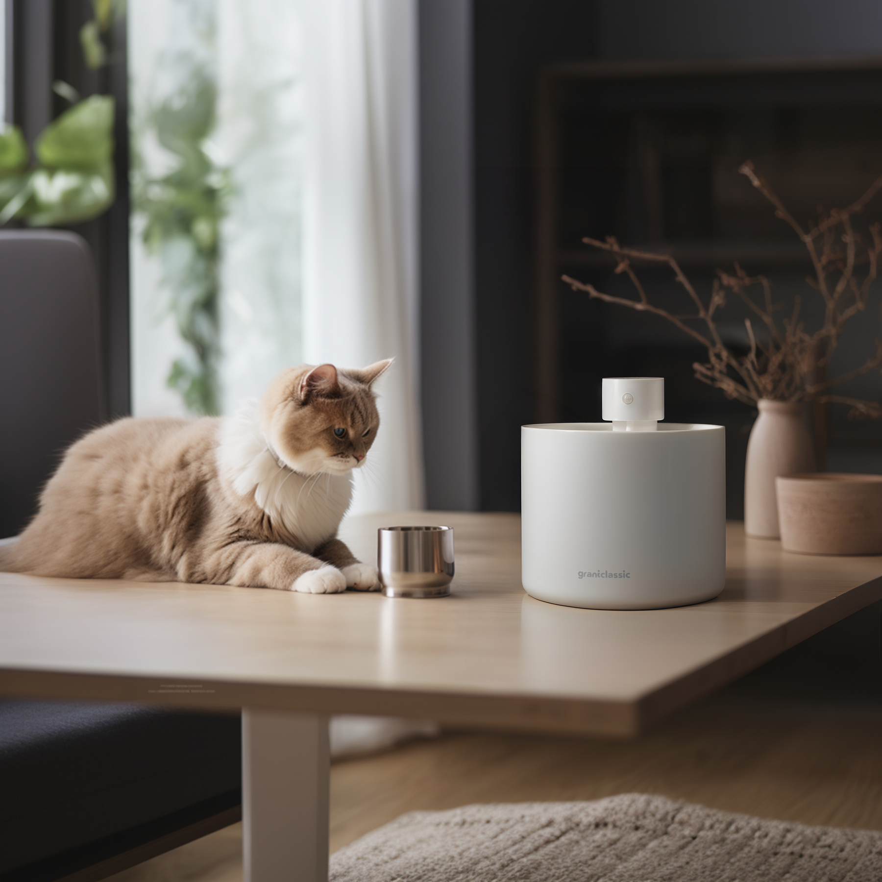 AquaLux Smart Ceramic Pet Fountain