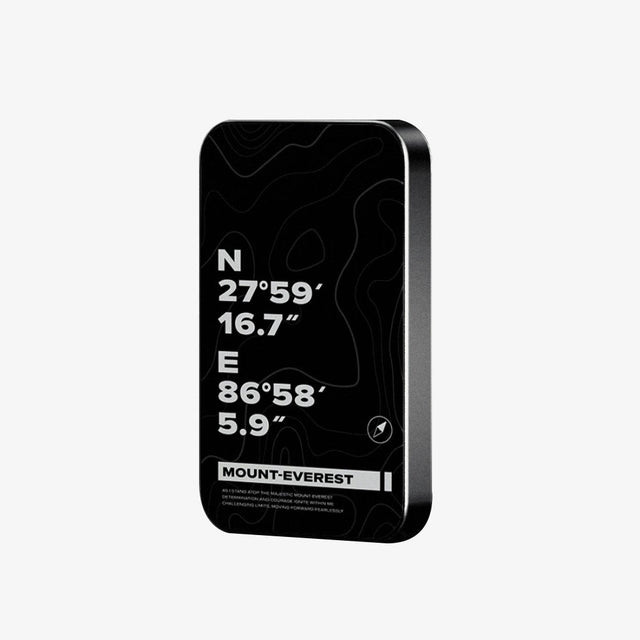 TITANSHIELD Solid-State Power Bank, Everest Black Design Edition front view | grantclassic