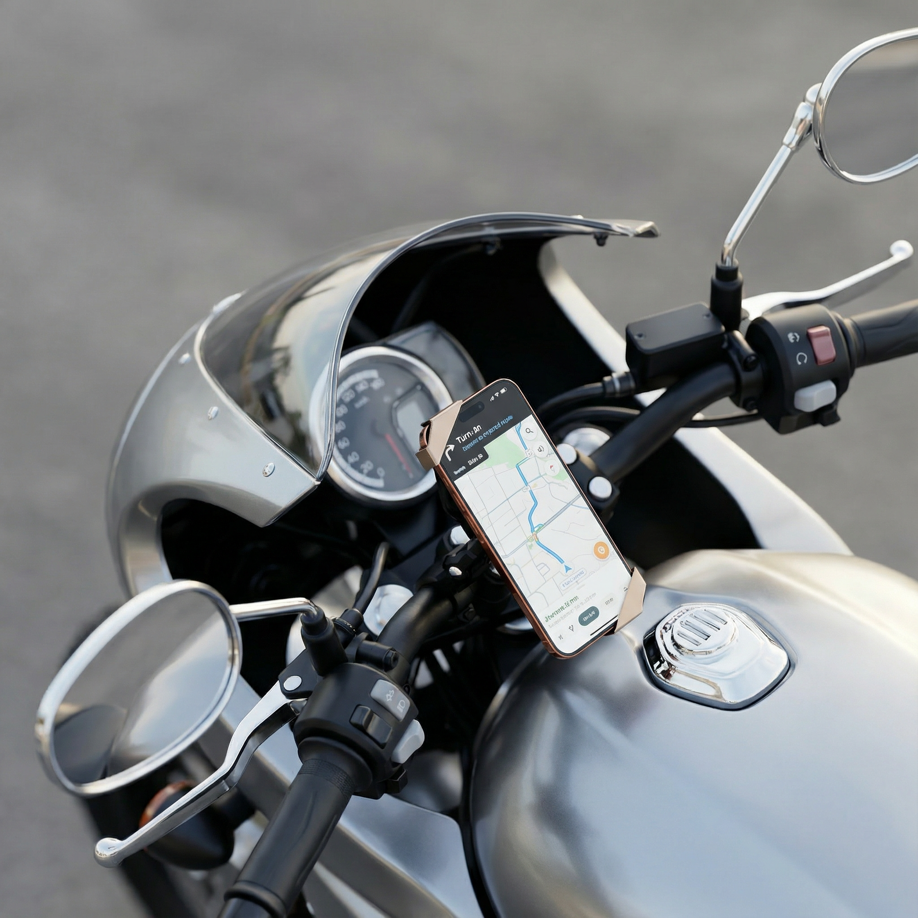 Dualfind Pro motorcycle phone mount, Locator Edition — image 5 | grantclassic