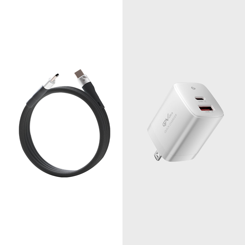 [Tidy Charge Kit] FlexMag magnetic self-coiling cable + 30W charger — Image 3 | grantclassic