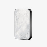 TITANSHIELD Solid-State Power Bank, Marble White Design Edition front view | grantclassic