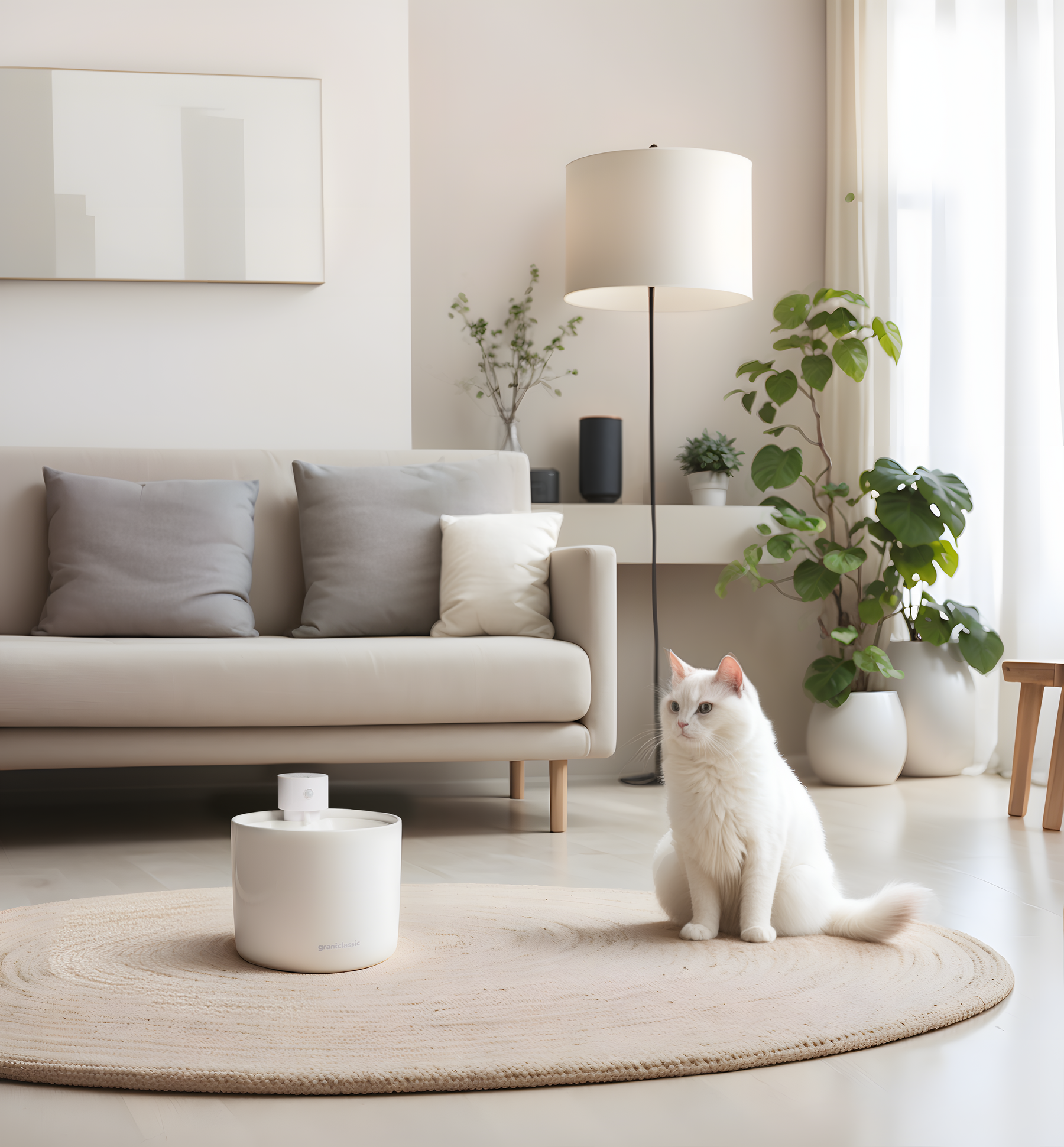 AquaLux Smart Ceramic Pet Fountain