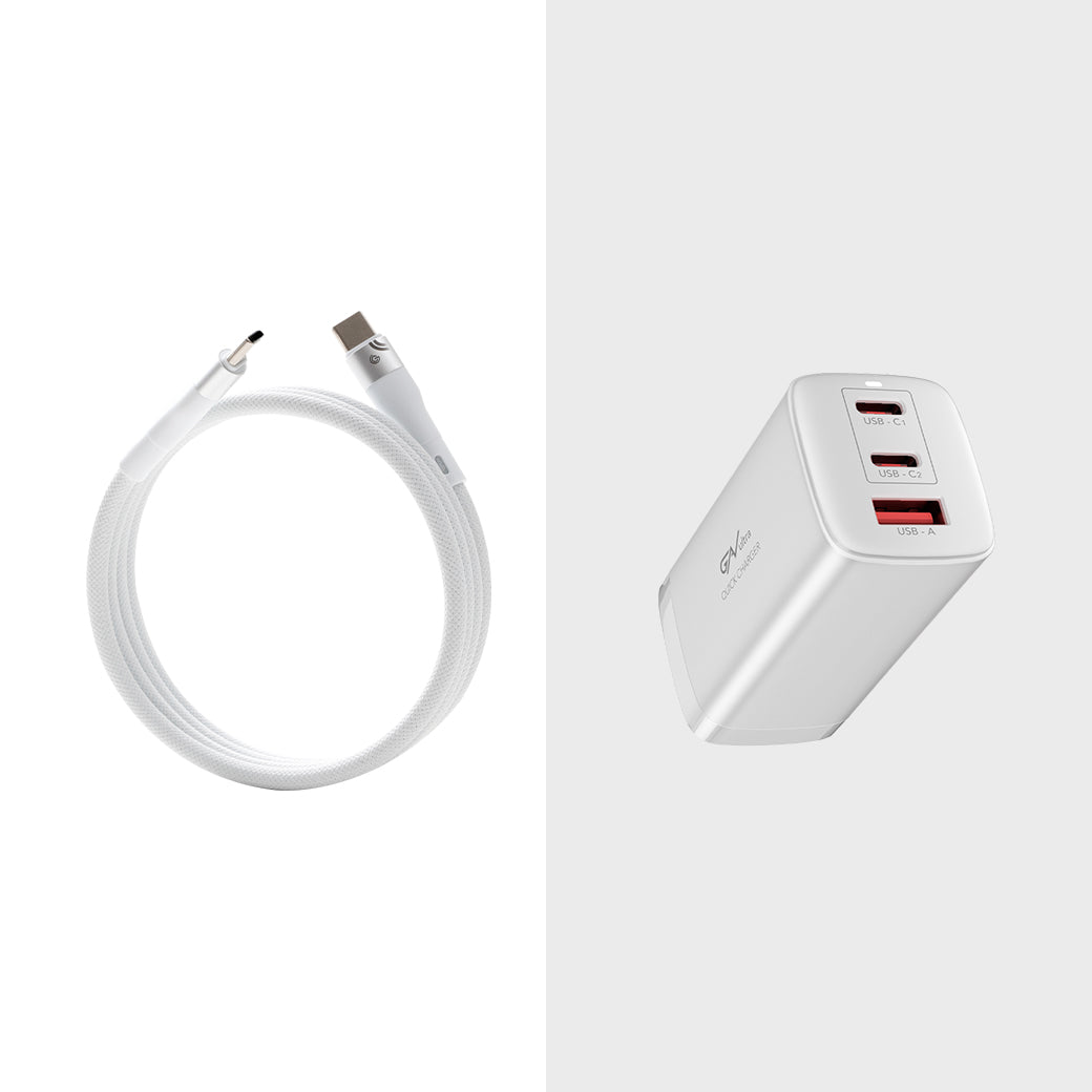 [Tidy Charge Kit] FlexMag self-coiling magnetic cable + 65W charger — Image 1 | grantclassic