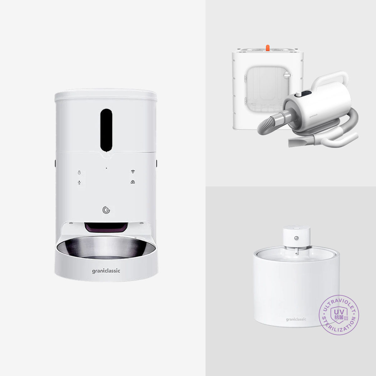 [Whole-Home Pet Care] AquaLux Fountain + LuxNourish Feeder + Furry Dry Drying Box - Image 2 | grantclassic