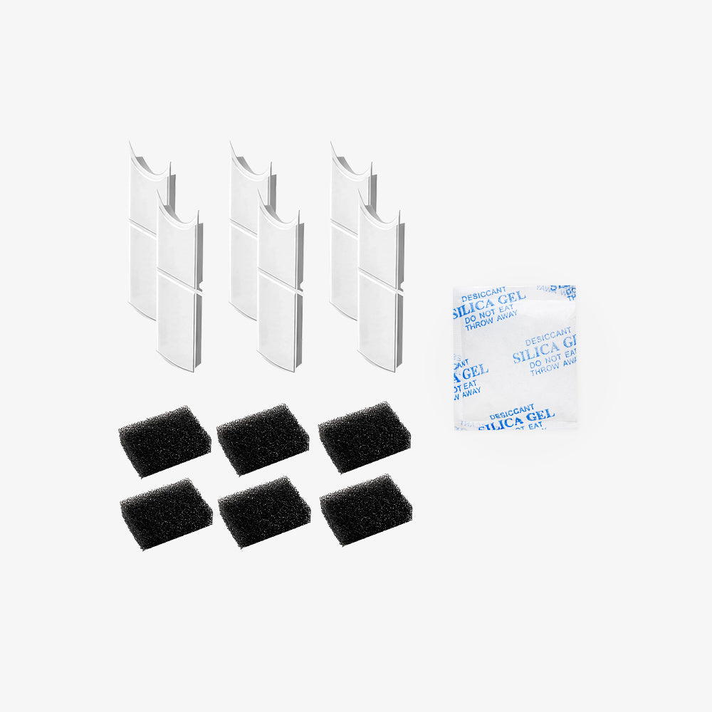 [Pet Accessory Bundle] AquaLux Ceramic Fountain Filters and Sponges + LuxNourish Desiccant Packs | grantclassic