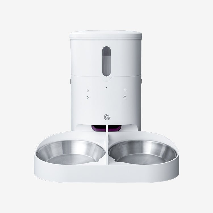 LuxNourish automatic cat and dog feeder, dual-bowl set - grantclassic