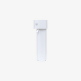 AquaLux smart ceramic pet fountain main unit, white cylindrical body, front view | grantclassic