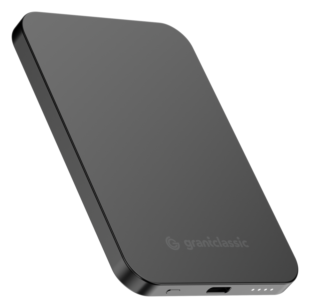 TITANSHIELD Air Ultra-Slim Solid-State Power Bank 5000 mAh Graphite Black