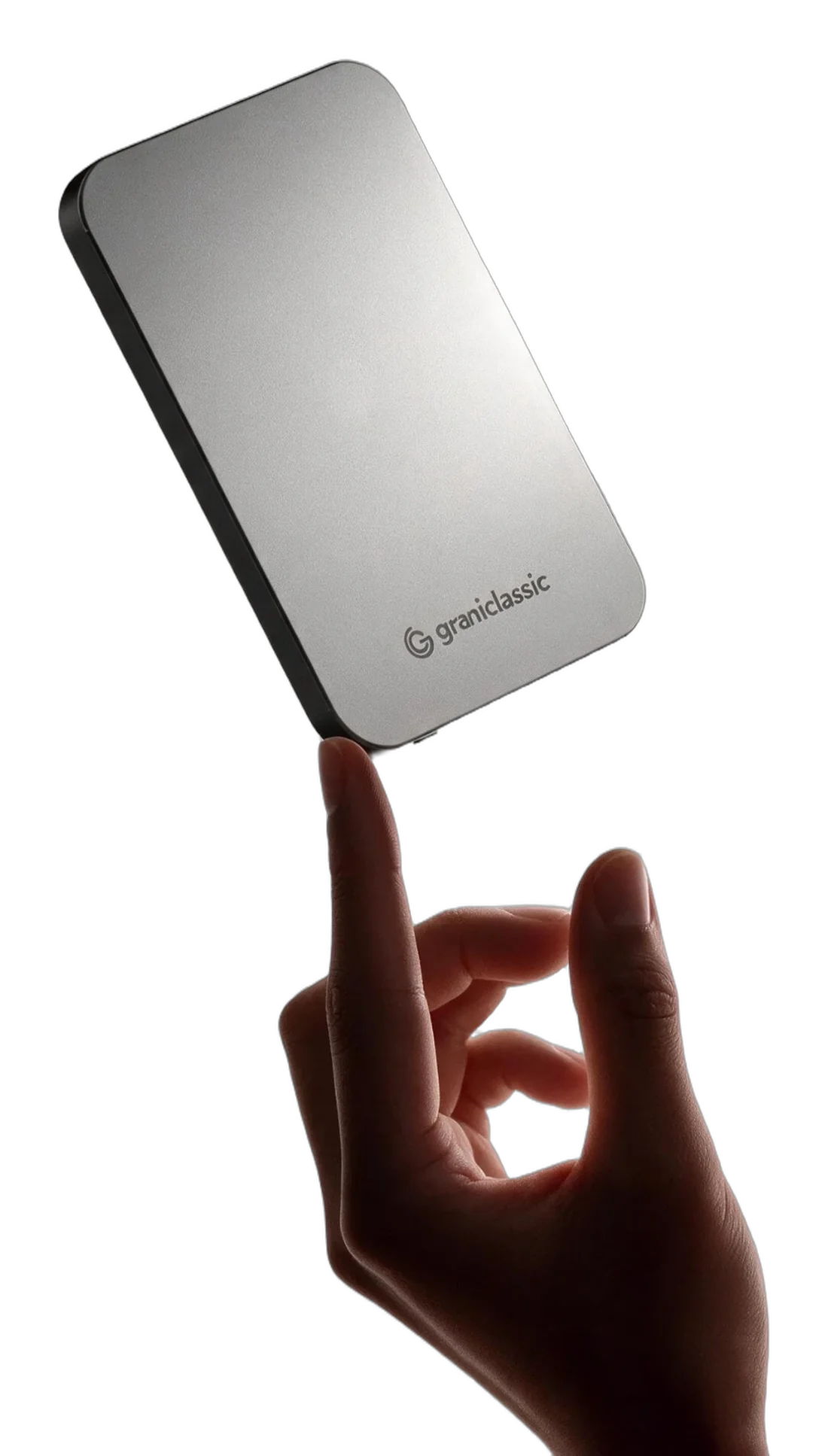 TITANSHIELD Air standing on a fingertip